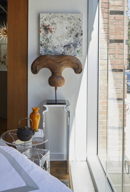 Bedroom for River North Design District Gallery Walk designed by Sweet Peas Design