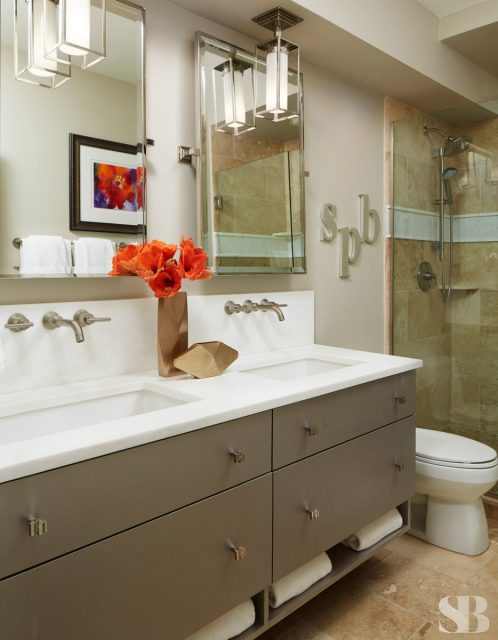 master bathroom two sinks