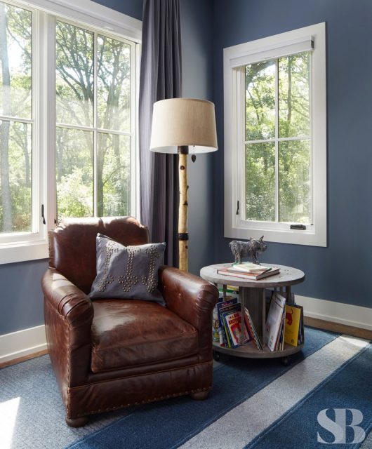 leather reading chair