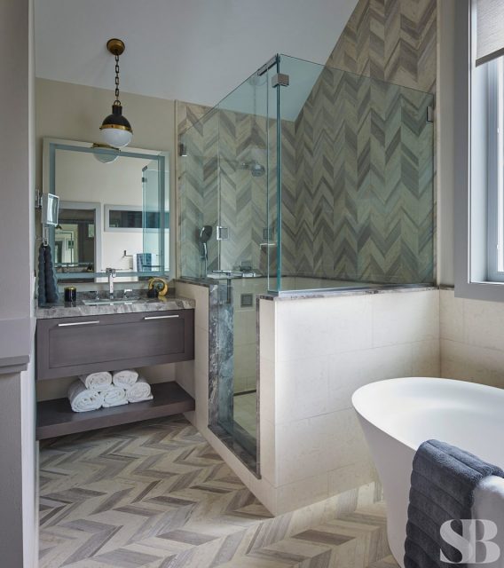 square glass shower