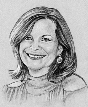 Susan Brunstrum pencil sketch portrait