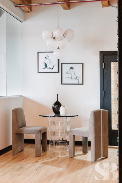 two chairs and a table